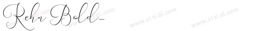 Rehn Bold字体转换